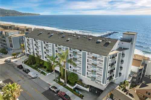Sand Castle oceanfront condos at 615 Esplanade Redondo Beach
