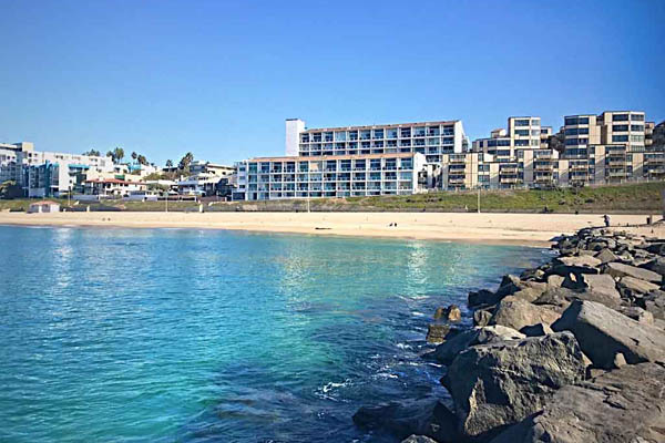 The Sandcastle oceanfront condos at 615 Esplanade Redondo Beach